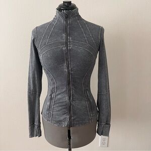 Lululemon Define Jacket Garment‎ Dye Washed Luna Gray Grey Size 6